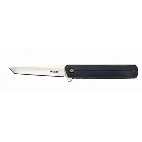 Crkt 15ff Gri Tasian Tanto Çakı 20 Cm , Deri Kılıflı - Image 1