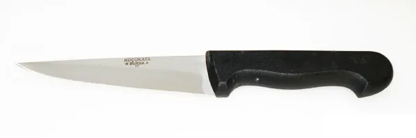 Bursa Kalın Sivri Kasap Bıçağı No:2, 15,5 Cm - Plastik Sap - Image 1