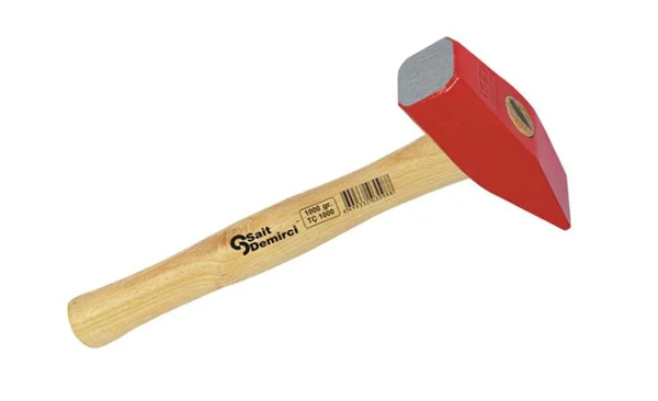 Boyalı Tesviyeci Çelik Çekiç 100 Gr, Ahşap Saplı - Image 1