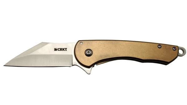 Crkt Jettison 6820 Brw Kahverengi Kamp / Outdoor Çakı 18,5cm - Yarı Otomatik, Kemerlikli, Kutulu - Image 1