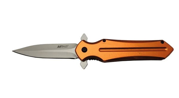4222 Turuncu Kamp Çakı 21cm- Yarı Otomatik, Kemerlikli - Image 1