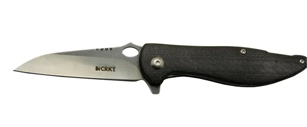 Crkt Lotus 1265 Bk Siyah Kamp / Outdoor Çakı 18cm - Yarı Otomatik, Kemerlikli, Kutulu - Image 1