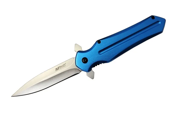 4224 Mavi Kamp Çakı 21cm- Yarı Otomatik, Kemerlikli - Image 1