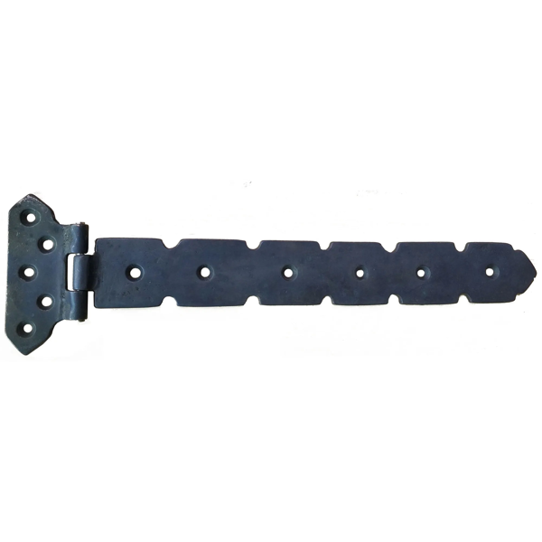 Antika Tarz Dekoratif Pirinç Kuyruklu Lama Menteşe - 103x380 Mm, Oksit - Image 1