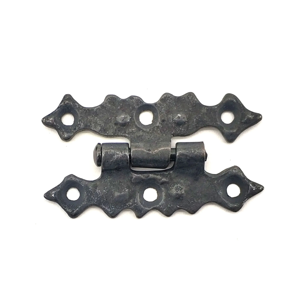Antika Tarz Dekoratif Pirinç Yıldız Menteşe - 63x36 Mm, Oksit - Image 1
