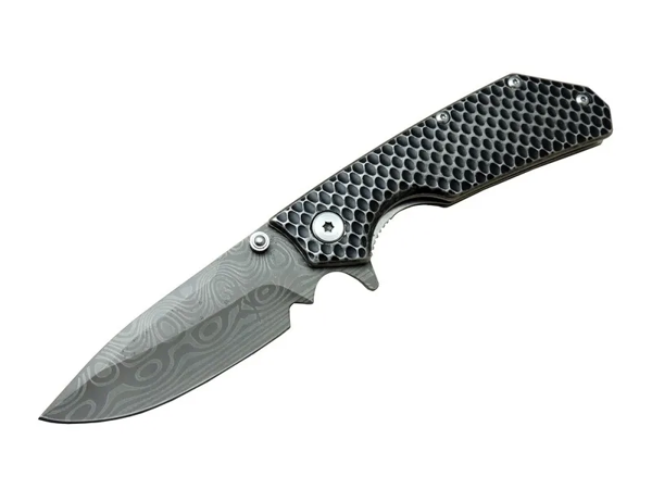 Damascus Dms 2 16 Gri Kamp Çakı 21cm- Yarı Otomatik, Kemerlikli, Metal Sap - Image 1