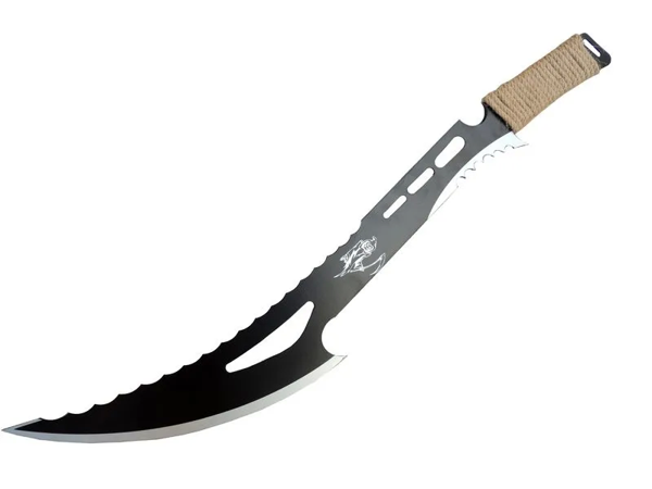 Dekoratif Azrail Kılıcı 70 Cm, Hasır İp Saplı, Keskin Değildir - Image 1