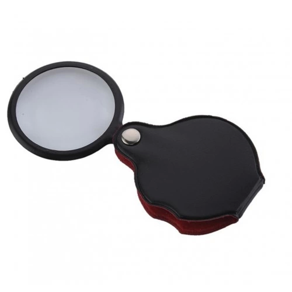 5x50mmmini Büyüteç,cepte Taşınan,optik Lens Katlanabilir Deri Kaplamaxx1051 - Image 1