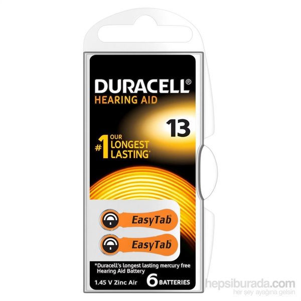 Duracell 13 Numara 6 Lı İşitme Cihazı Pili - Image 1