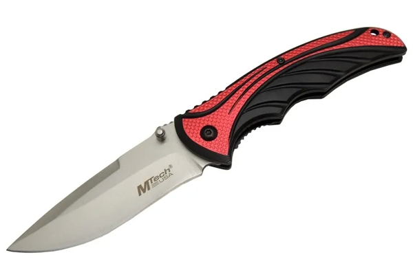 Handsome 455 Kırmızı Kamp Çakı 21cm - Yarı Otomatik, Kemerlikli - Image 1