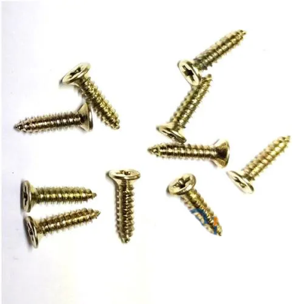 Klips, Menteşe, Ayak, Ağaç, Sunta Vidası 2,2x9,5mm - Sarı 100 Adet - Image 1