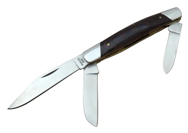 K-15 Falkon Üç Ağızlı / Üçlü Çakı 18 Cm - Ahşap Saplı, Manuel - Image 1