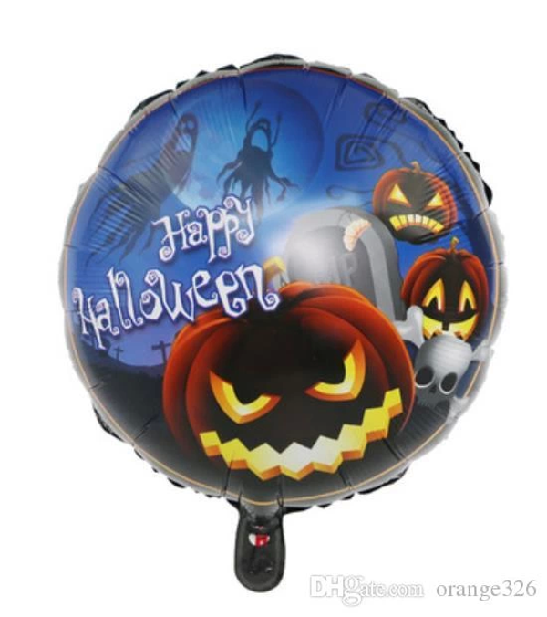 Happy Halloween Balkabağı Folyo Balon 18 İnç - Image 1