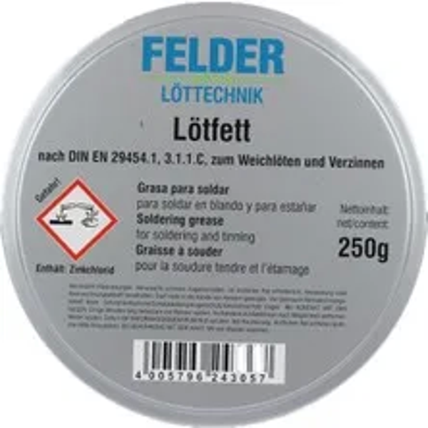 Felder Lötfett Lehim Pastası 250 Gr - Image 1