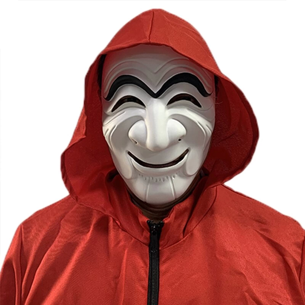 Koreli Hırsız Teatral Hahoe Maskesi - Para Heist Maskesi - Dali Maskesi - Image 1