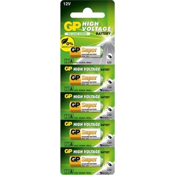 Gp 23a V23ga Mn21 12v Alkalin Pil Kepenk Anahtar Pili Beşli Paket - Image 1