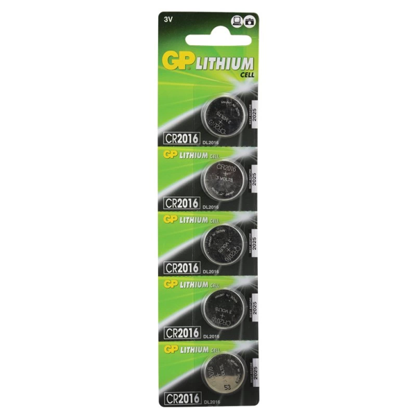 Gp Cr2016 Lityum Pil 5 Li Paket - Image 1