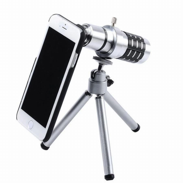 İphone5,5s,i̇phone4.4s Için Alüminyum 14x Optik Zoom Yakından Görüntü Çekme Dürbün - Image 1