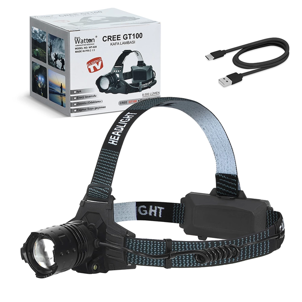 Gt100 Led Şarjlı Kafa Lambası  Wt-628 - Image 1