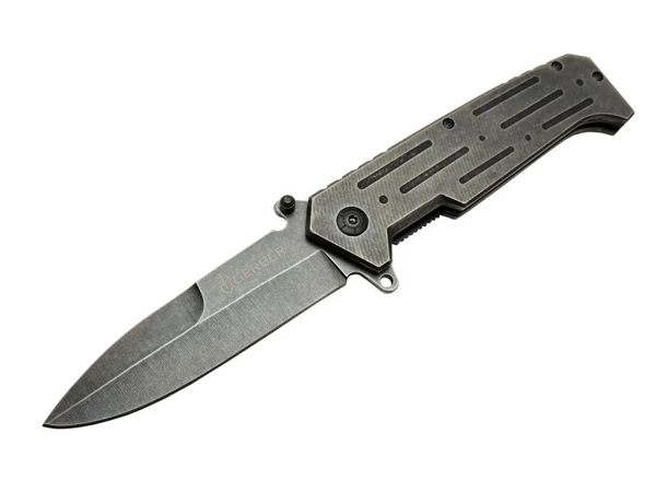 Gb B033a Eskitme Kamp Çakı 22 Cm - Metal Sap, Otomatik - Image 1