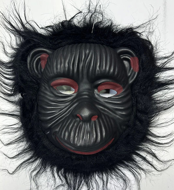 Orangutan Maskesi - Maymun Maskesi - Goril Maskesi Yetişkin Çocuk Uyumlu Siyah Renk Model 4 - Image 1