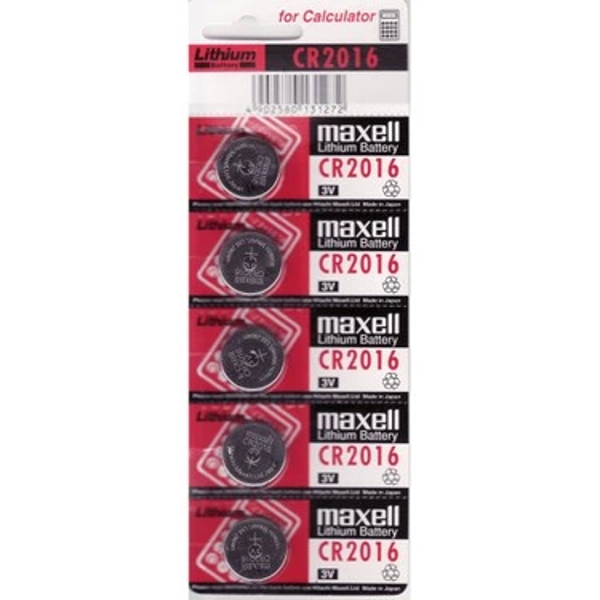 Maxell Cr2016 3v Lityum Düğme Pil 5'li Paket - Image 1