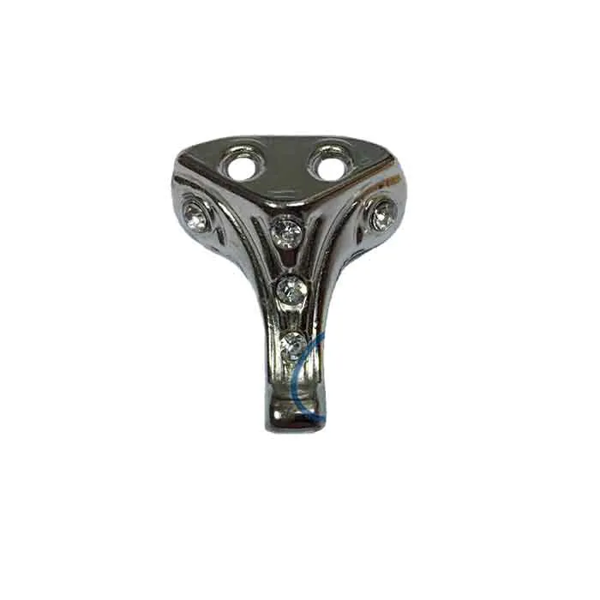Moda Taşlı Ahşap, Mdf, Sunta Sandık Ayağı, Kutu Ayak 2,5 Cm - Nikel - Image 1