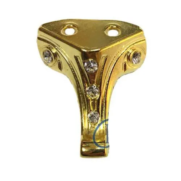 Moda Taşlı Ahşap, Mdf, Sunta Sandık Ayağı, Kutu Ayak 3,5 Cm - Sarı - Image 1