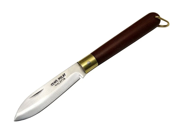 Malatya Beydağı  Tk 18 Kahverengi Kamp Çakı 18cm - Manuel, Fiber Sap - Image 1