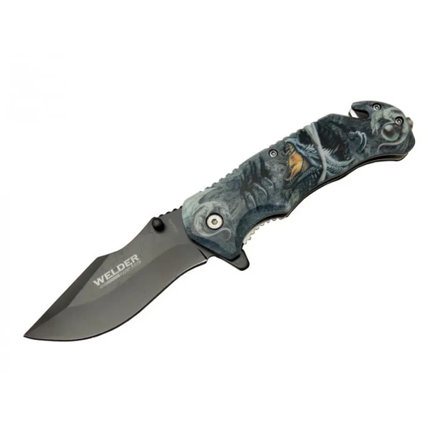 Kurtarma Çakısı 21,5 Cm Yarı Otomatik , Kemerlikli - Image 1