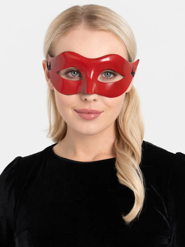 Kırmızı Renk Masquerade Kostüm Partisi Venedik Balo Maskesi - Image 1