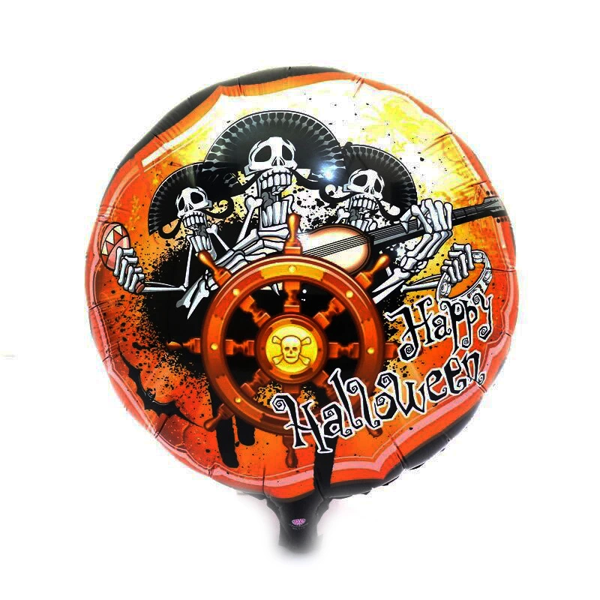 Kuru Kafalı Korsanlar Halloween Şekilli Folyo Balon 45 Cm - Image 1