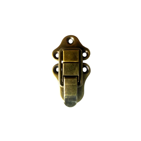 Sandık, Kutu Klipsi, Ön Kilidi - 72x40mm, Antik, 1 Adet - Image 1