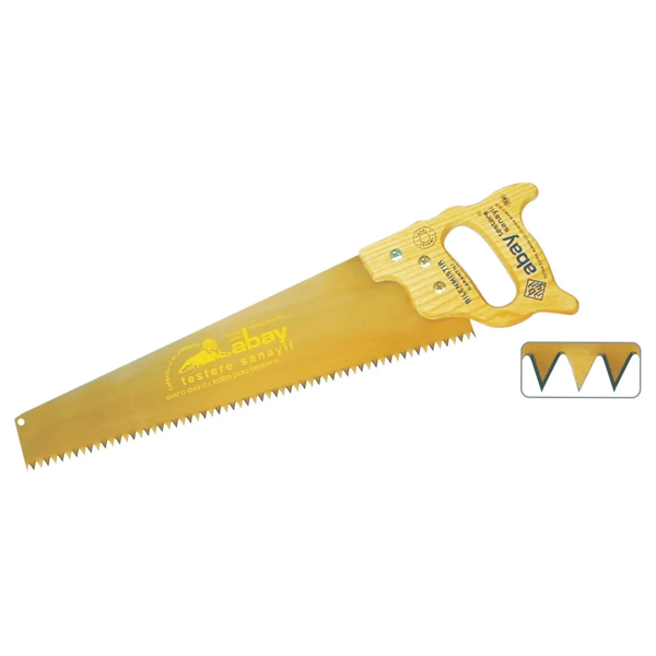 Sarı Çelik Pala Testere 50 Cm - Ahşap Sap - Image 1