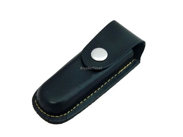 Hakiki Deri Çakı Kılıfı No:0 - 10 Cm, Kemerlikli - Image 1