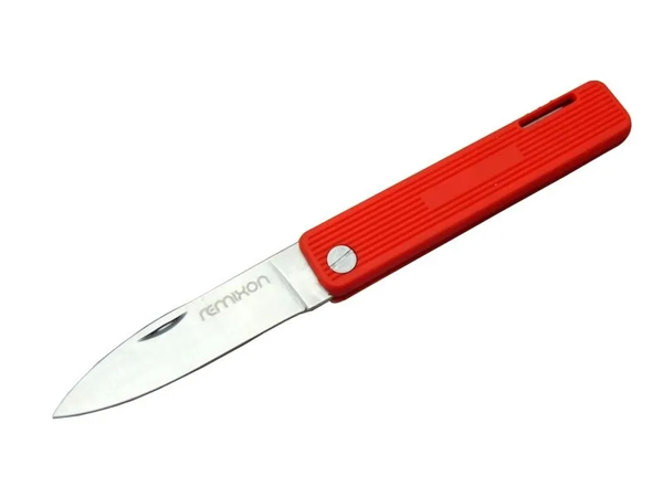 Remixon K200red Kamp / Bahçe Çakı Kırmızı 18 Cm - Manuel, Plastik Sap - Image 1