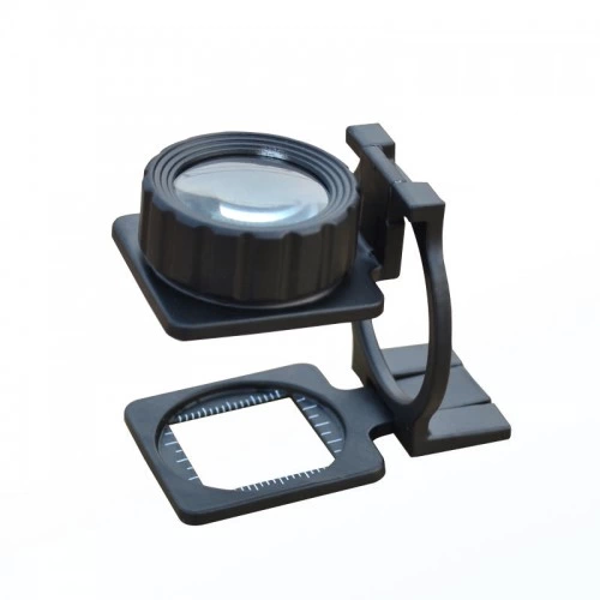 Tekstilciler Için  Kumaş Kontrolü Büyüteç,katlanan, Metal 15x Büyütme - Image 1