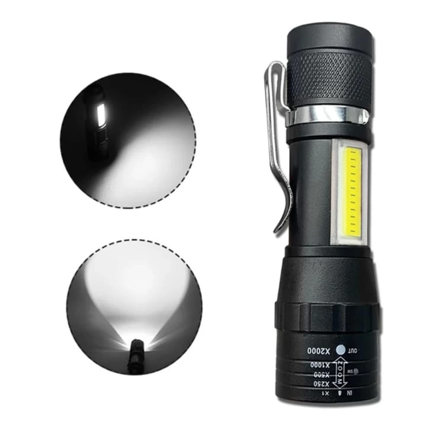 Wuben Wb-017 Zoomlu Şarjlı Cob Led Güçlü El Feneri - Image 1