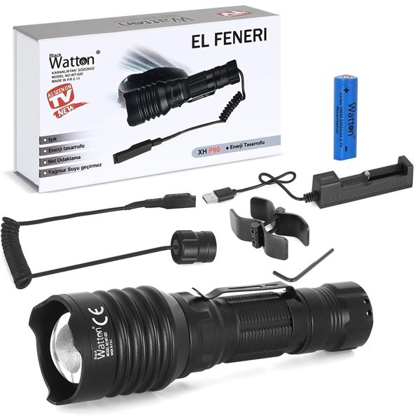 Tg-10 Şarjlı Profesyonel Av Feneri  Wt-620 - Image 1