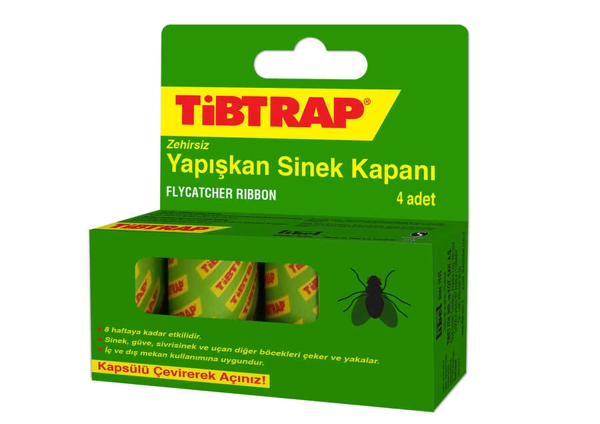 Tibtrap Yapışkan Sinek Kapanı 4 Lü - Image 1