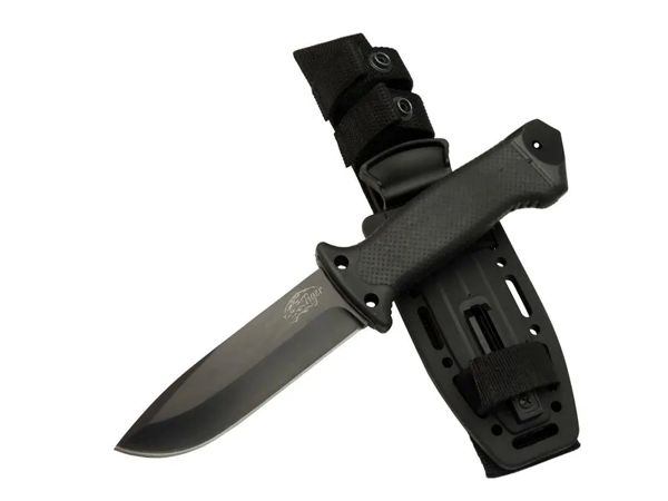 Tiger Tactical Htm 3321 A Siyah Outdoor / Survival Bıçak 27cm - Kauçuk Sap, Kılıflı, Kutulu - Image 1