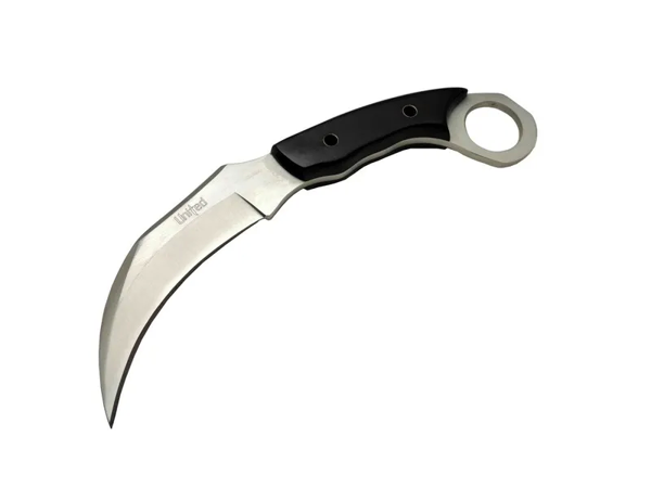 United Claw Cutter Karambit Uk 1 Siyah Outdoor Bıçak 17cm - Kılıflı, Plastik Sap - Image 1