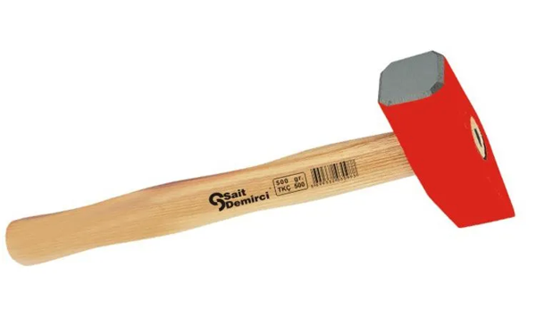 Taşçı Keski Çekiç 1000 Gr - Boyalı, Ahşap Saplı - Image 1