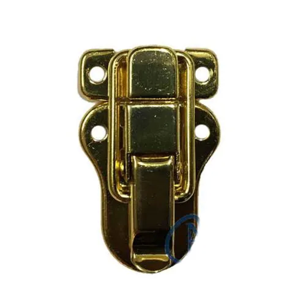 Sandık, Kutu Klipsi, Ön Kilidi - 48x30mm, Altın, 1 Adet - Image 1