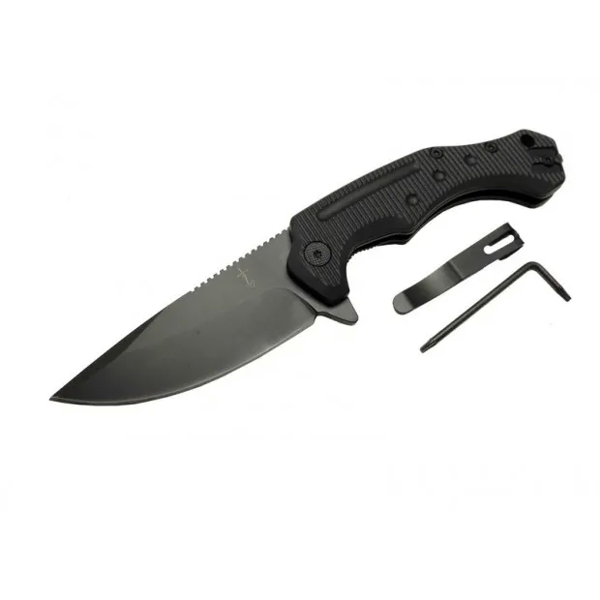 Zero Error 7-12 Black Çakı 22 Cm Manuel, Kemerlikli - Image 1