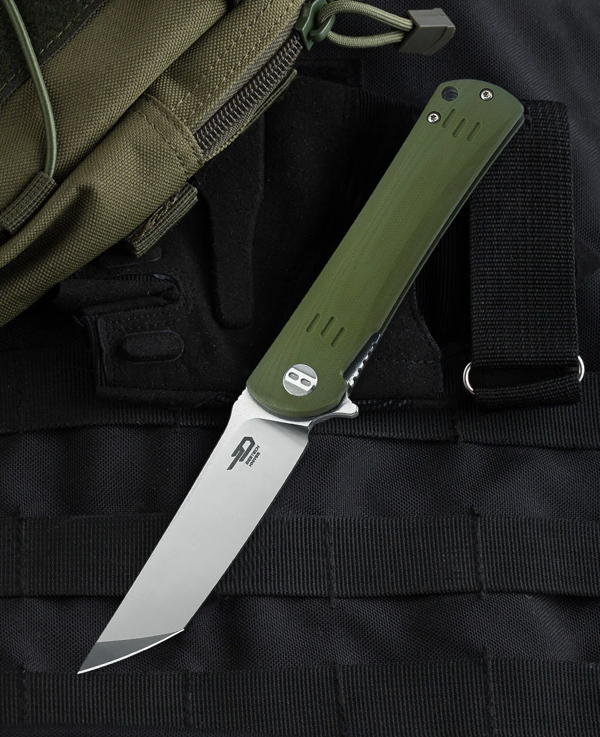 BESTECH KENDO BG06B-1 Ordu Yeşili G10 Sap D2 Çakı - Image 1