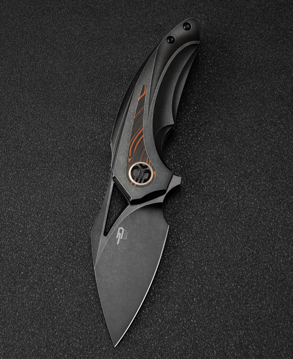 BESTECH NUKE BT2107E Titanyum+Siyah Turuncu G10 Sap M390 Çakı - Image 1
