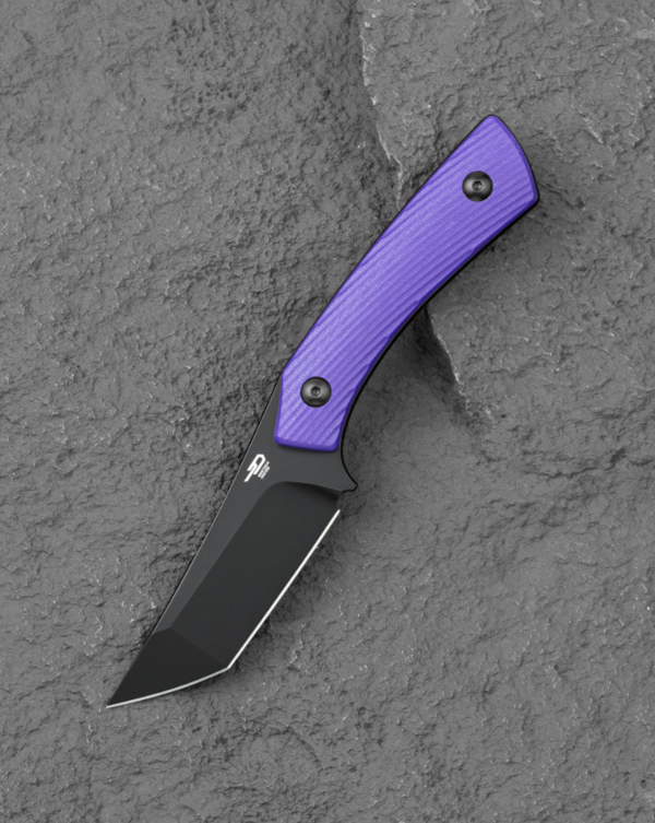 BESTECH STEP BFK06C D2 Çelik Mor G10 Saplı Kydex Kılıflı Av Bıçağı - Image 1