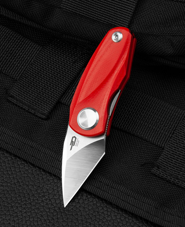 BESTECH TULIP BG38B Kırmızı G10 Sap 14C28N Mini Çakı - Image 1