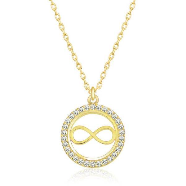 Gümüş Gold Minik Sonsuzluk Bayan Kolye - Image 1